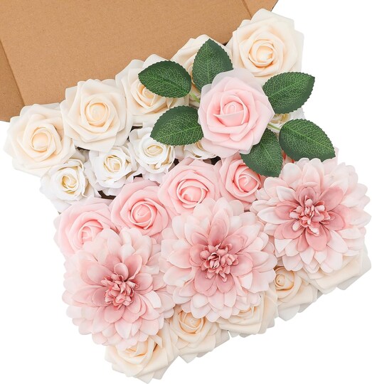 Pink Artificial Silk Flower